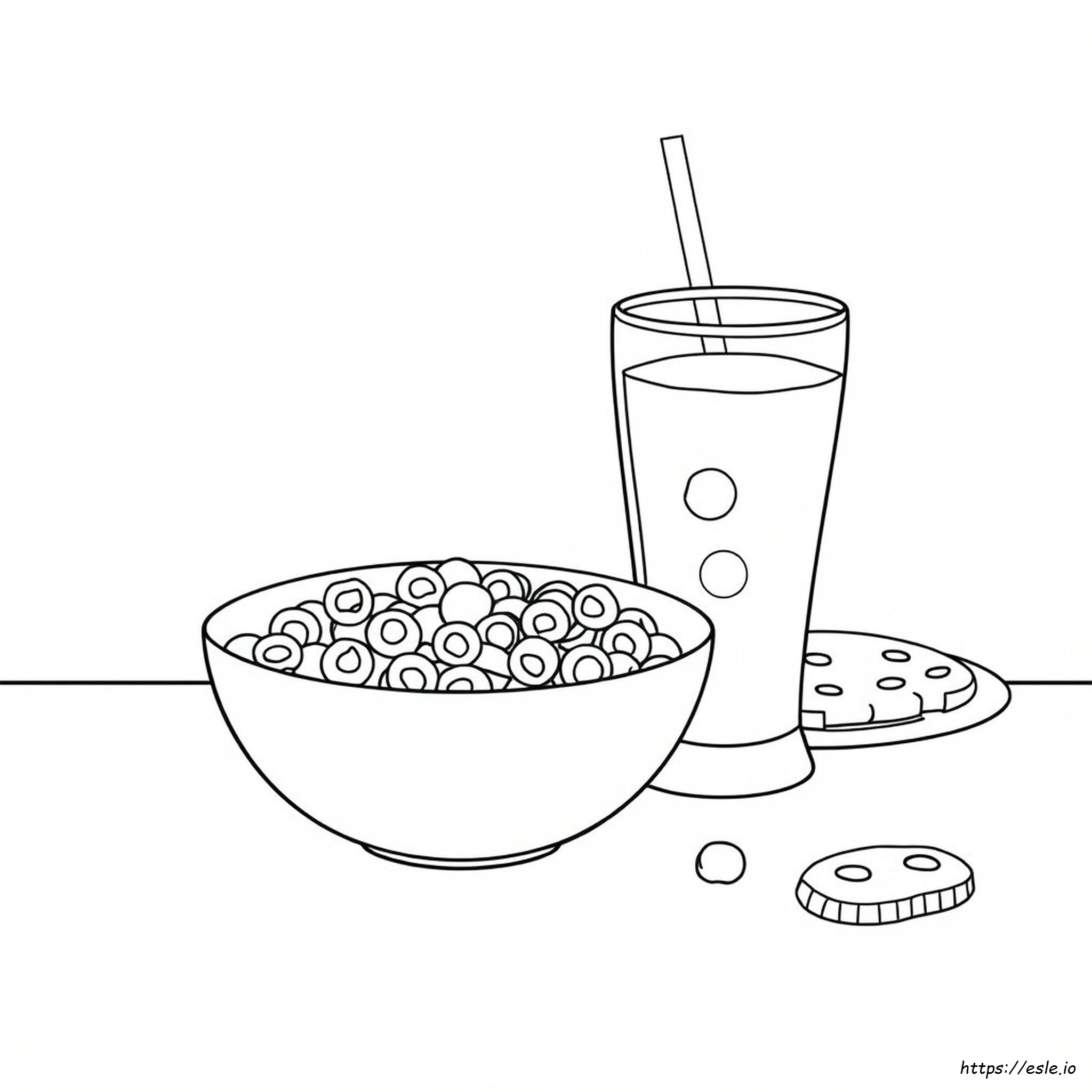 Food And Drink Colouring Book Pages