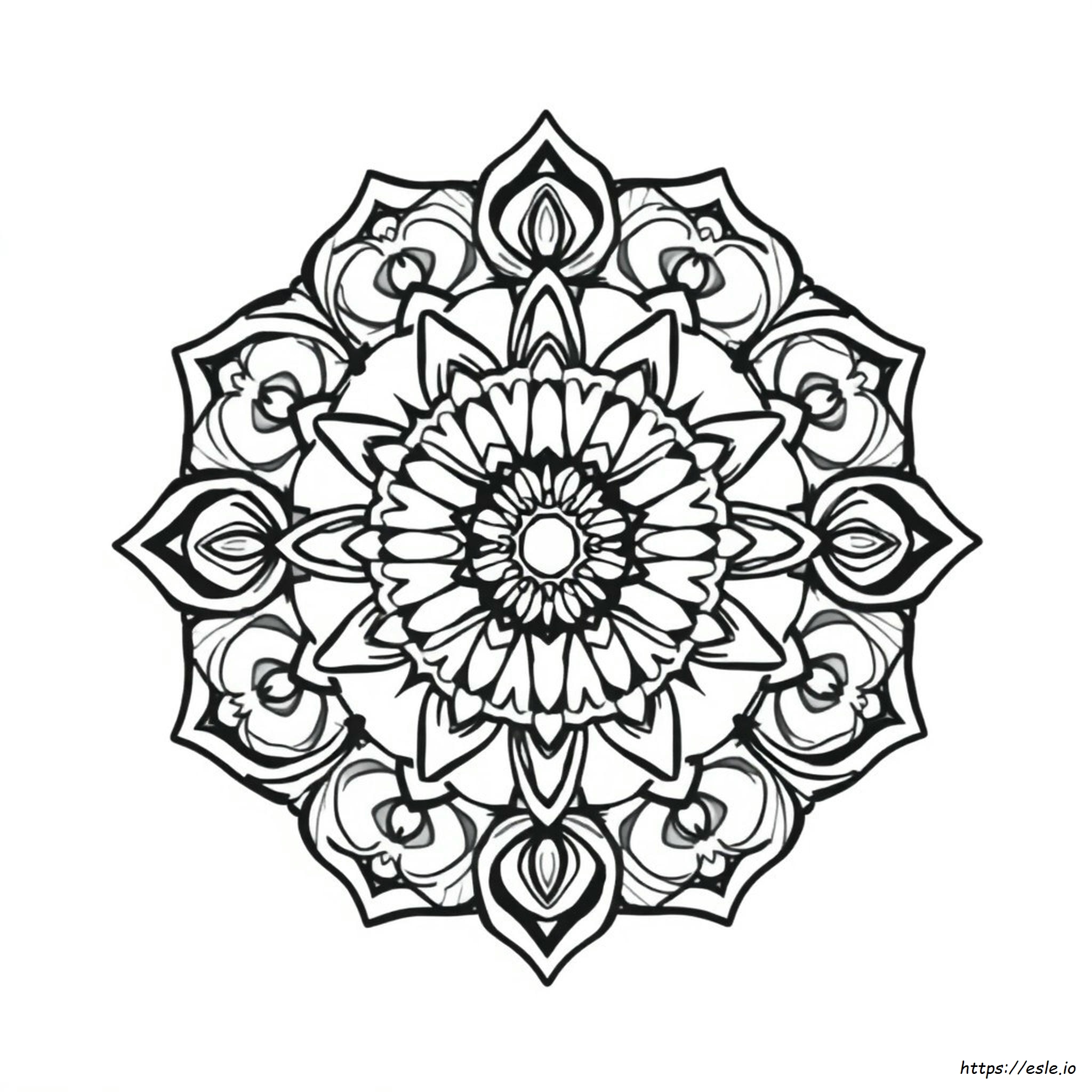 Mandala Untuk Dicetak Gambar Mewarnai