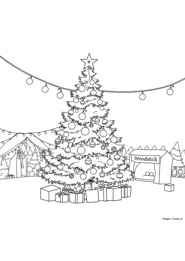 Woodstock Natal Desenhos Para Colorir