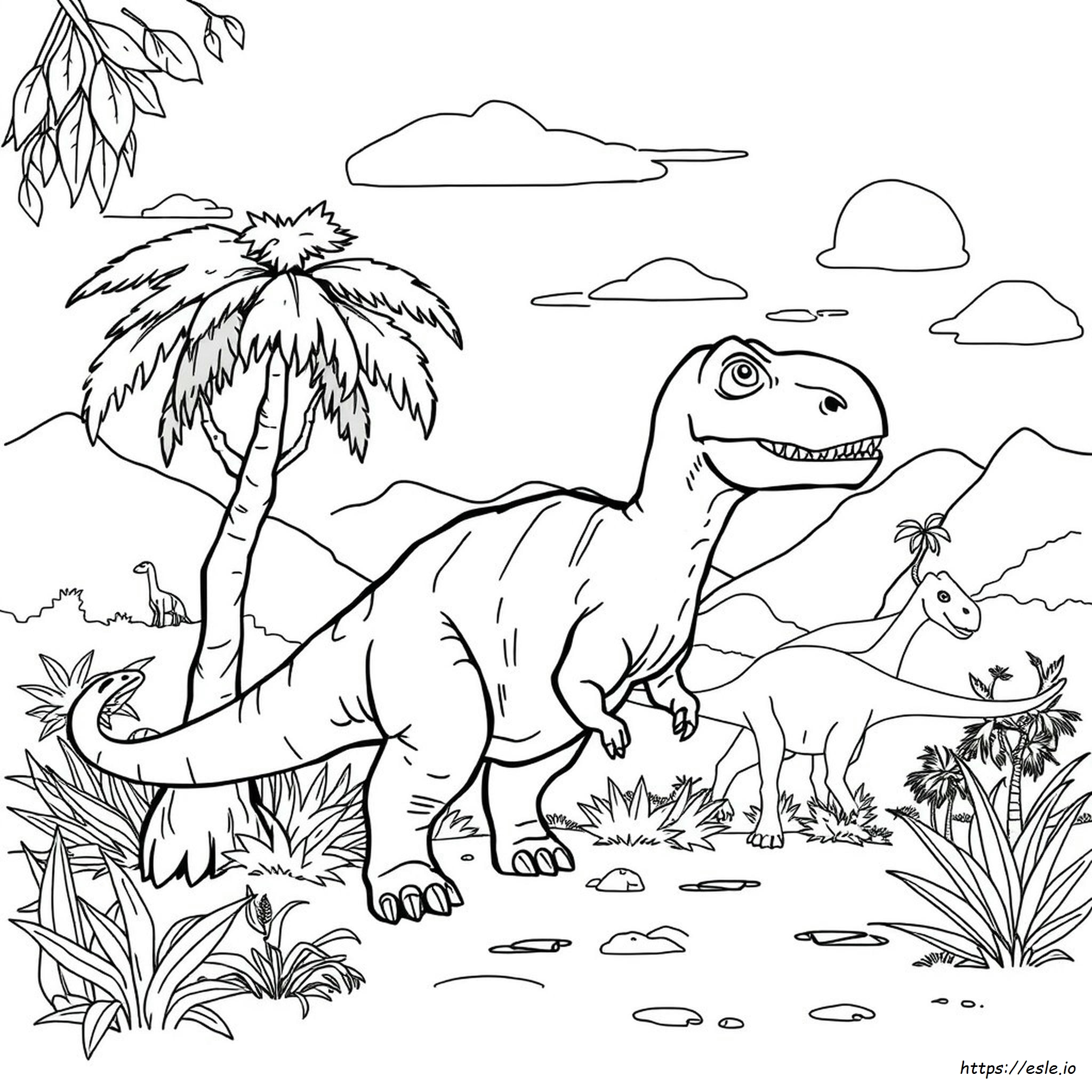 Jurassic Park Colouring Page