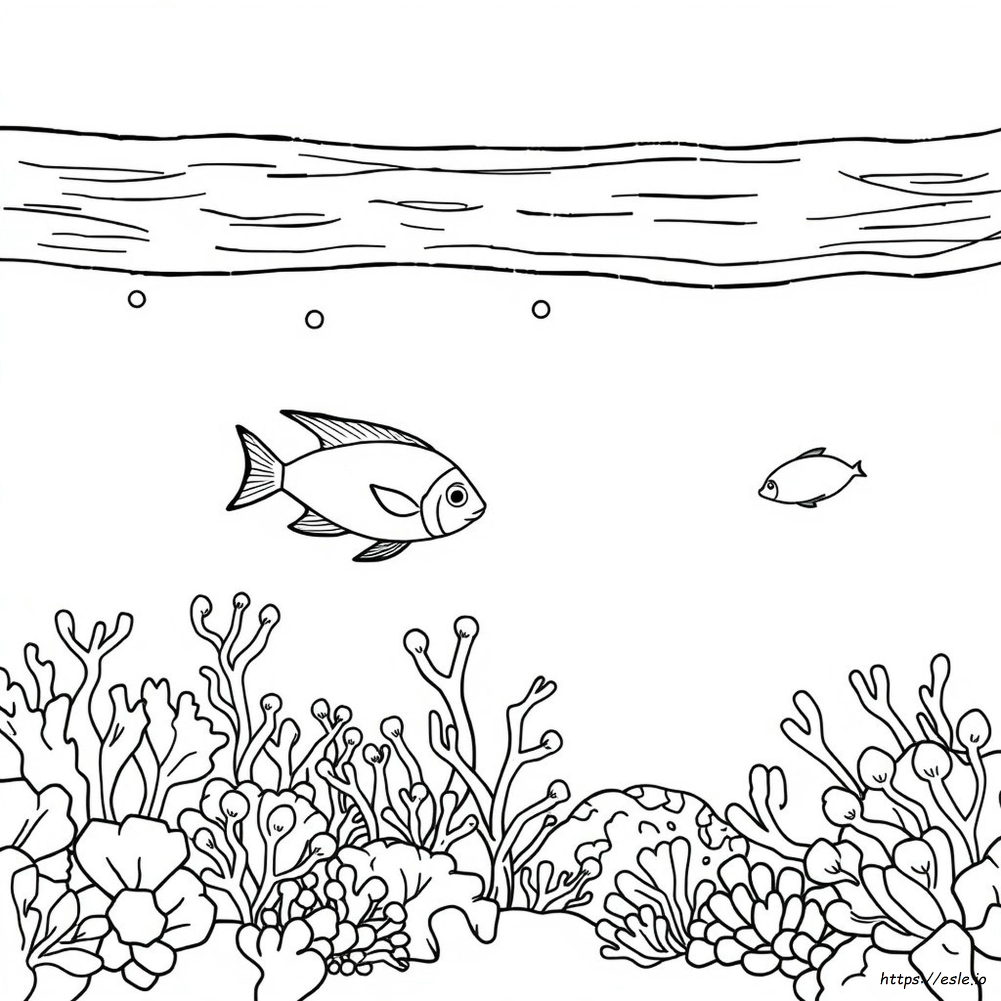 Colouring Pages Underwater