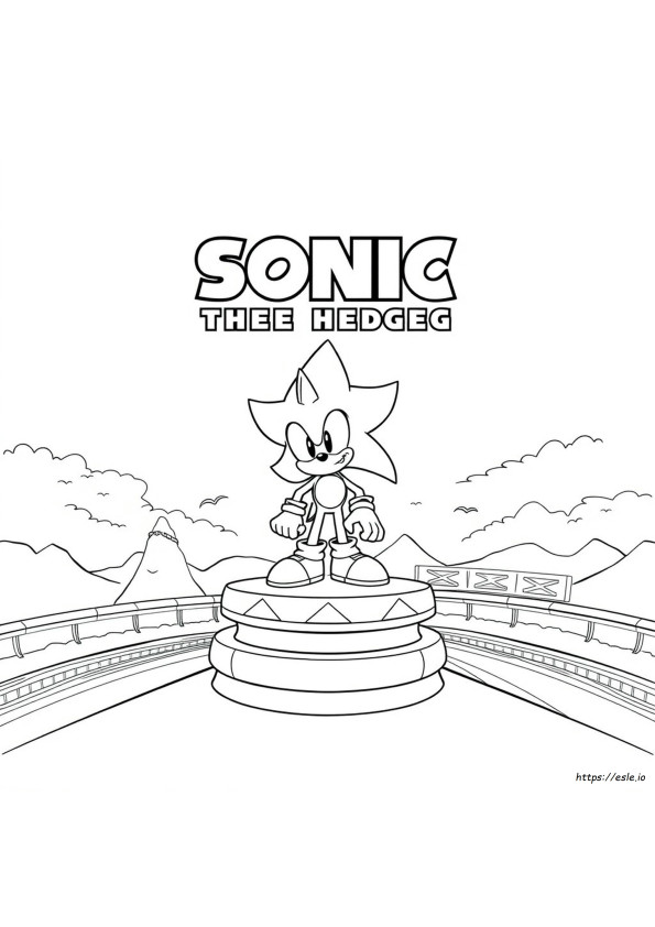 Sonic 3 Poster Coloring