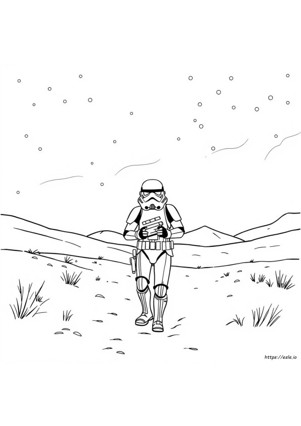 Storm Trooper Colouring In