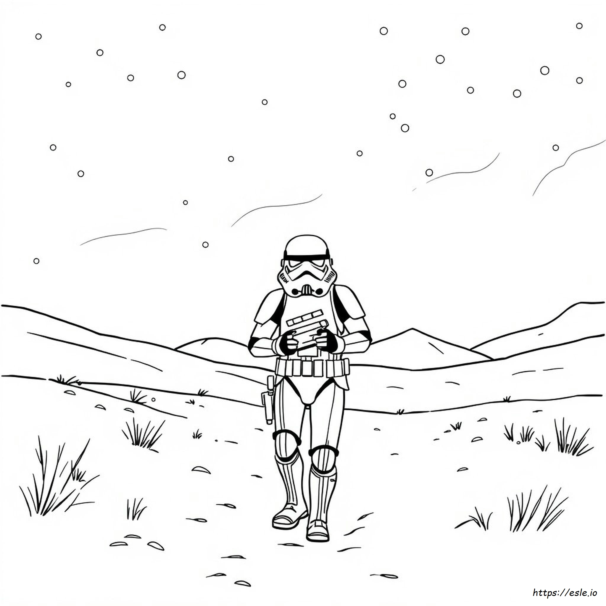 Storm Trooper Colouring In