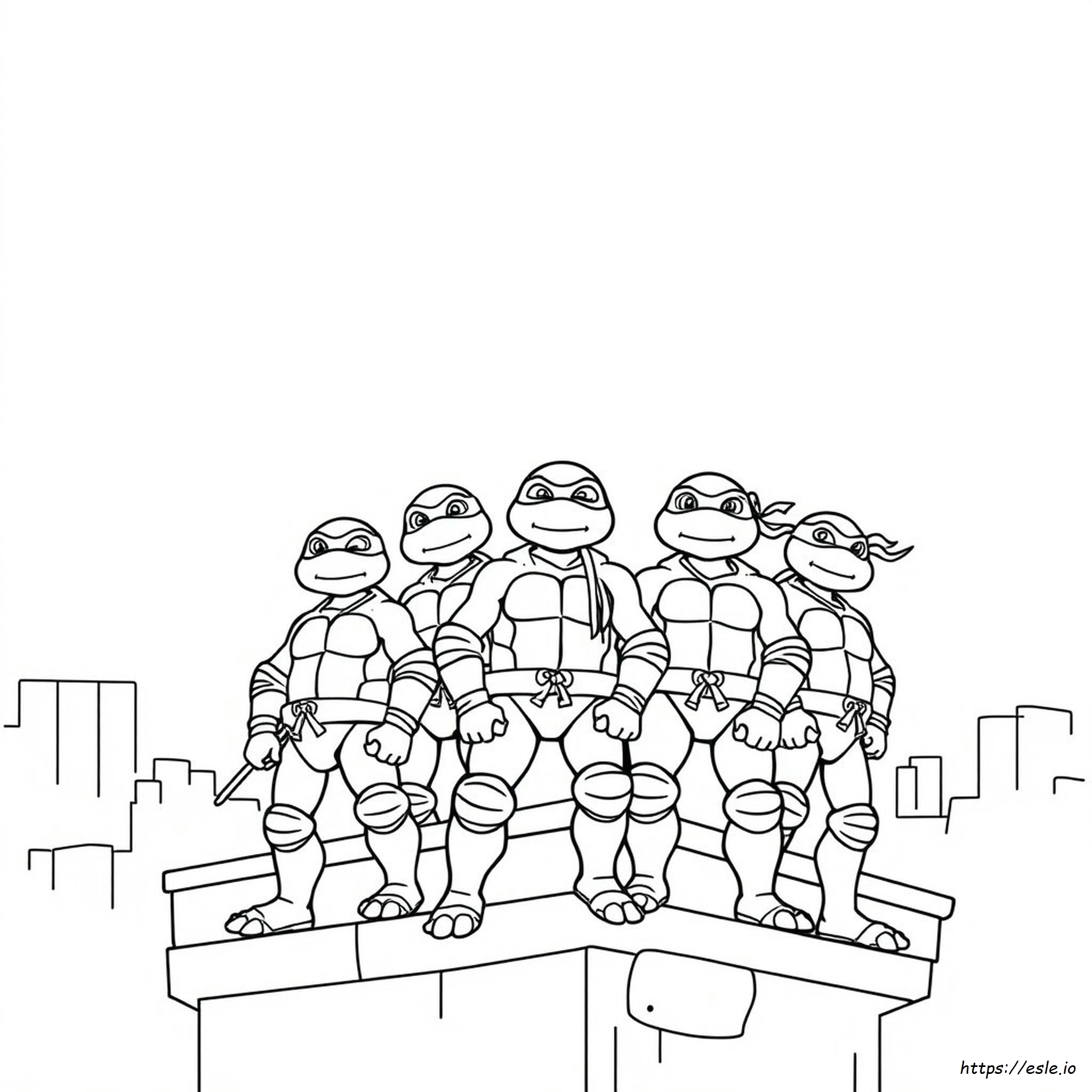 Teenage Mutant Ninja Turtles Coloring Pages Pdf