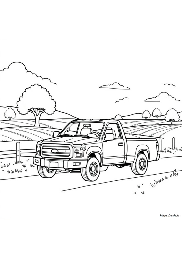 Desenhos De Caminhonetes Para Colorir