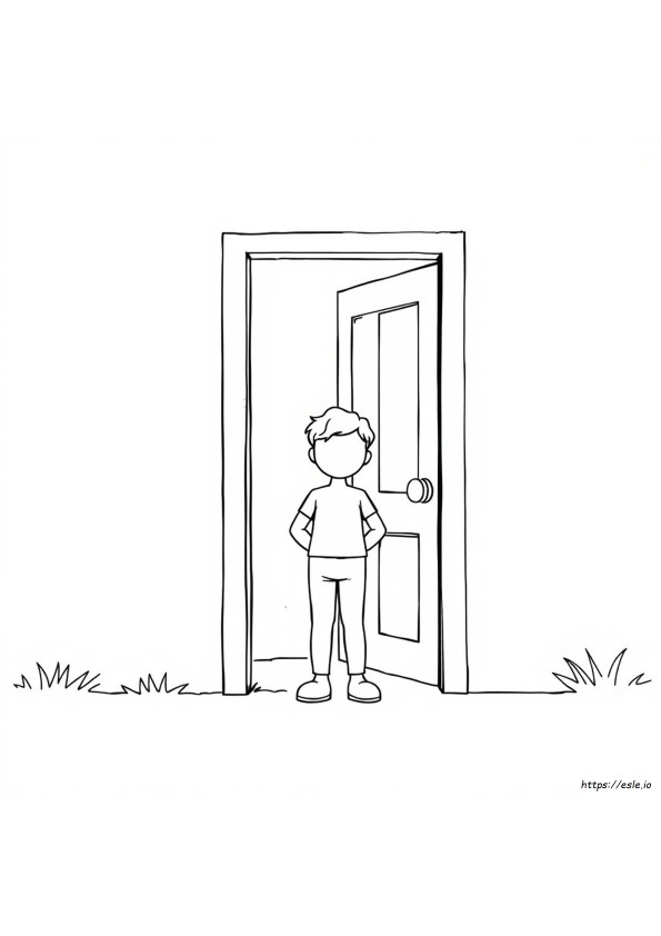 Personaggio Di Doors Da Colorare