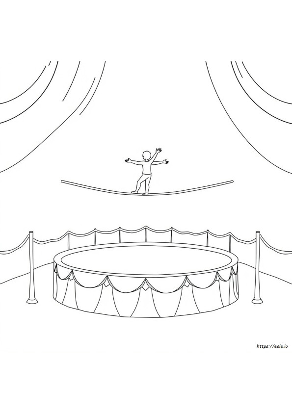 Acrobatic Arts Coloring Pages