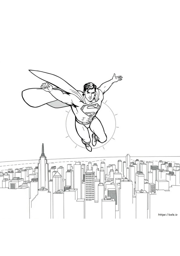 Superman Kleurplaat
