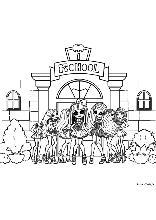 Monster High Logo Malvorlagen