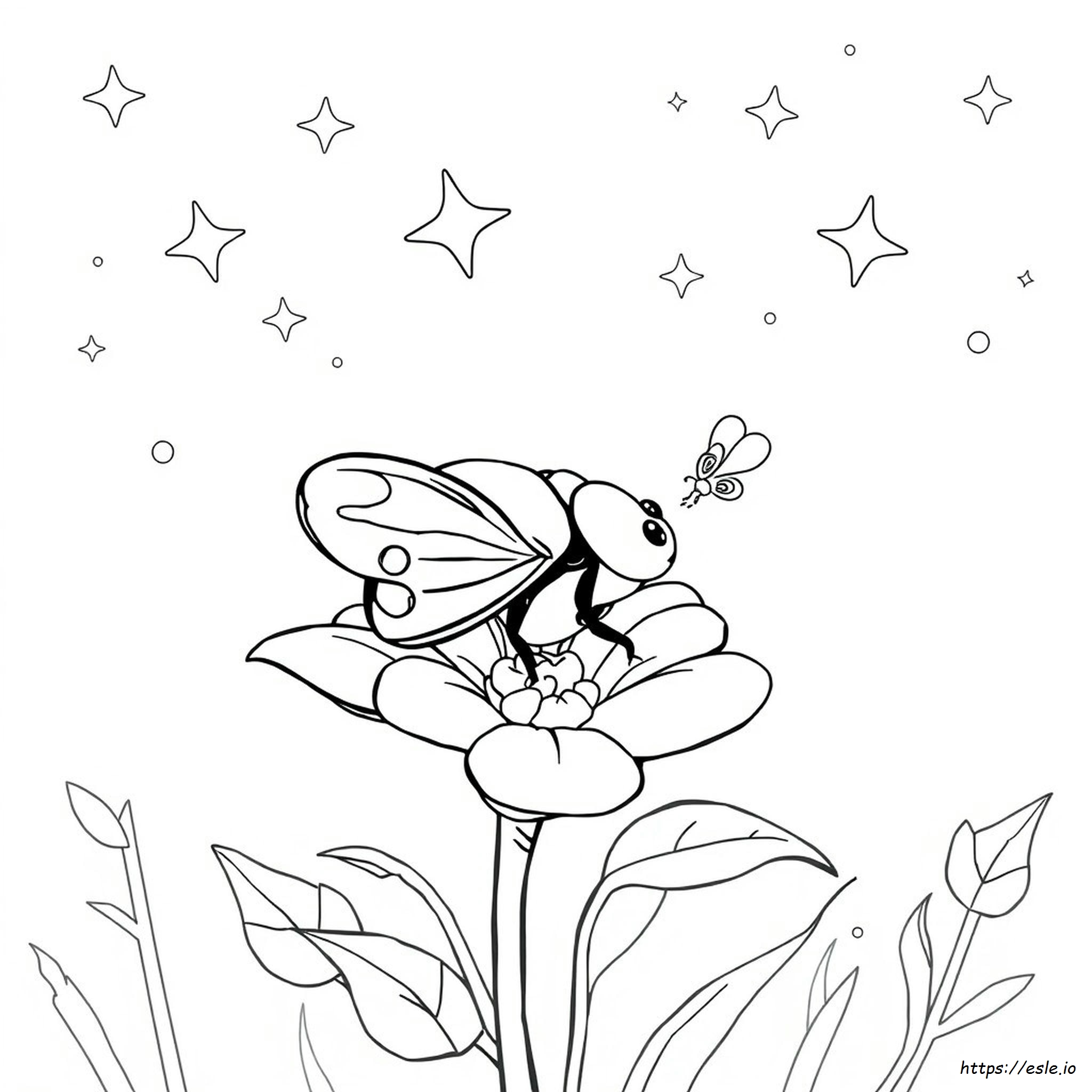 Cosmo Bug Coloring Page Lady Bug