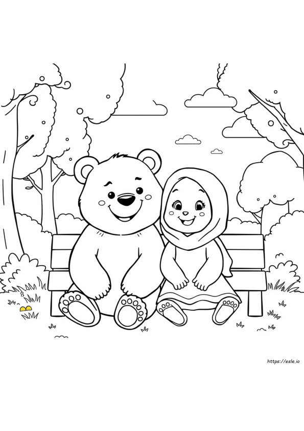 Bear Coloring Pages Oso De Masha Para Colorear