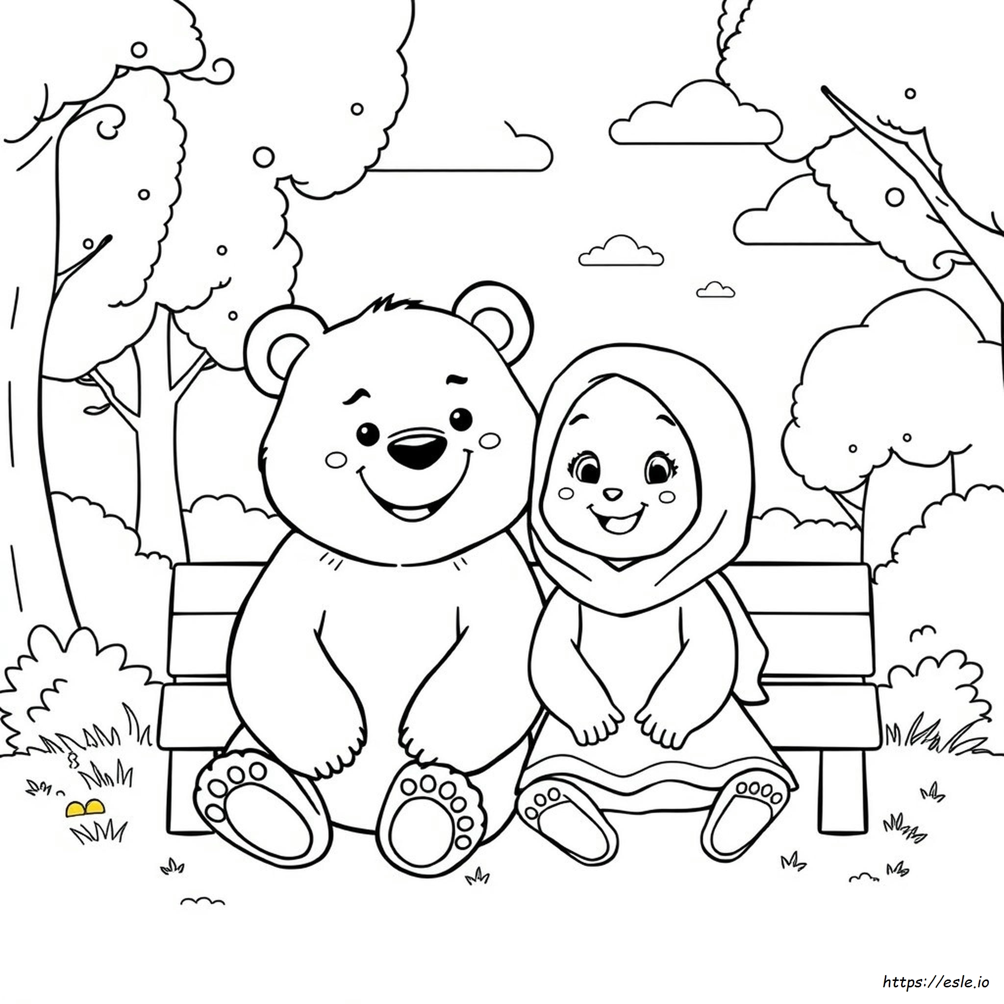 Osos Para Colorear Oso De Masha Para Colorear