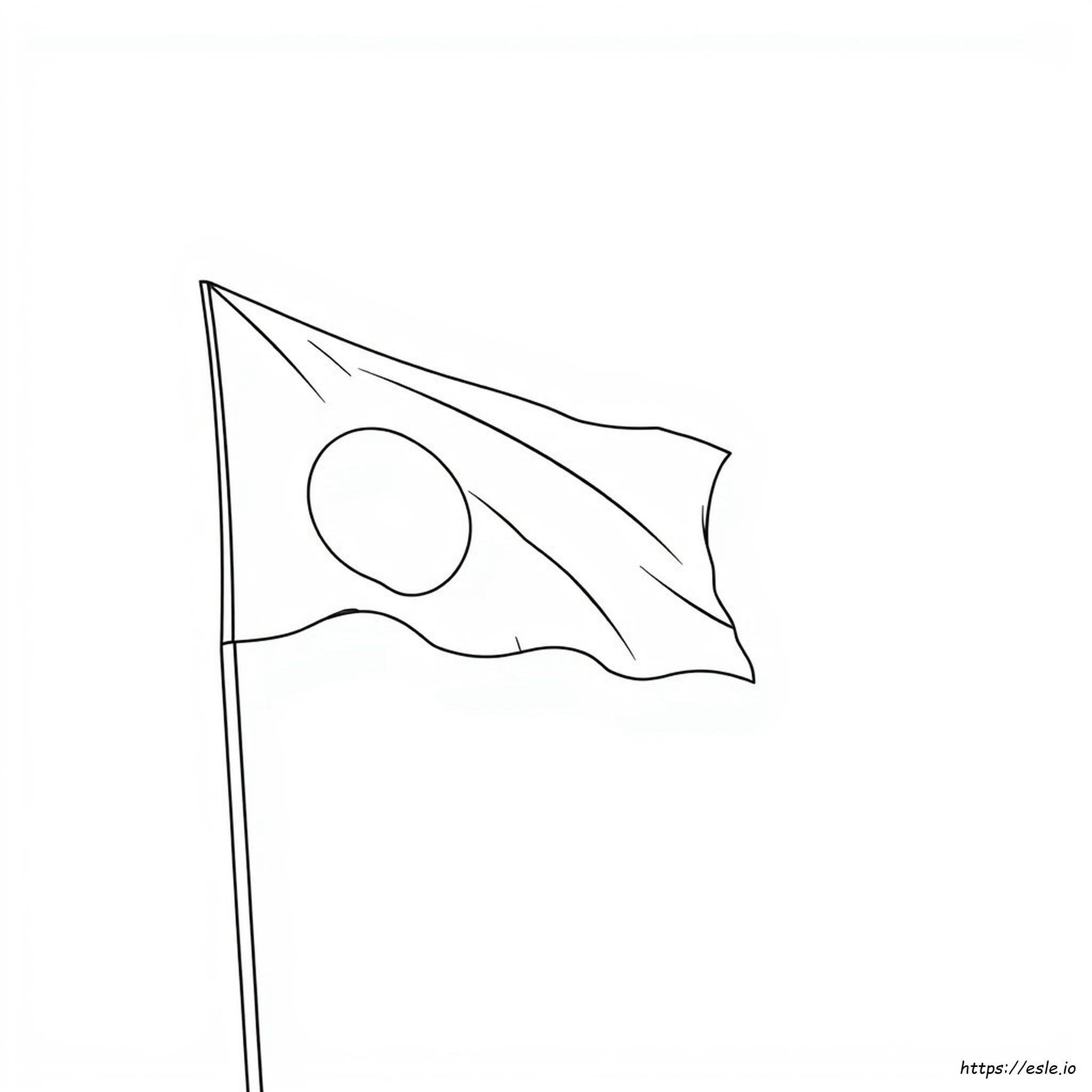 Bangladesh Flag Coloring Page