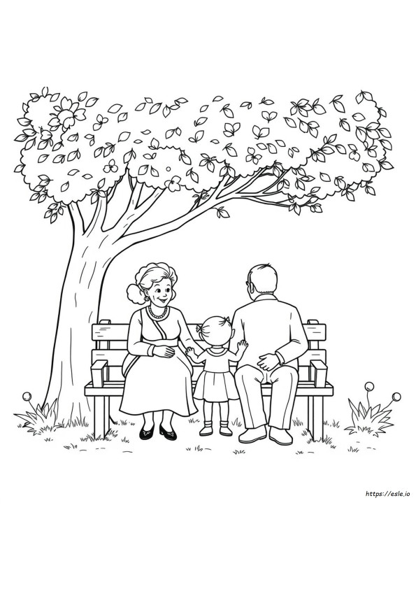 Grandparents Day Coloring Pages Preschool