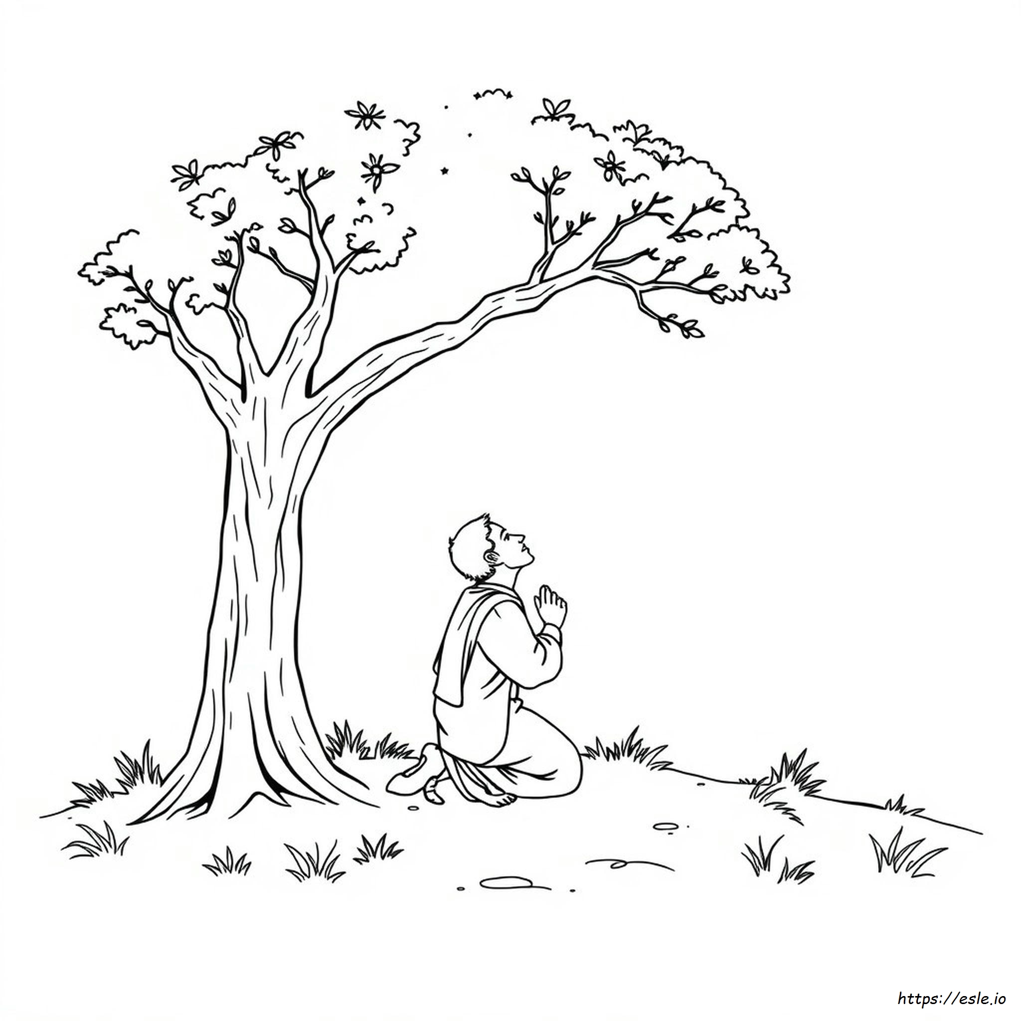Coloriage Joseph Smith Première Vision