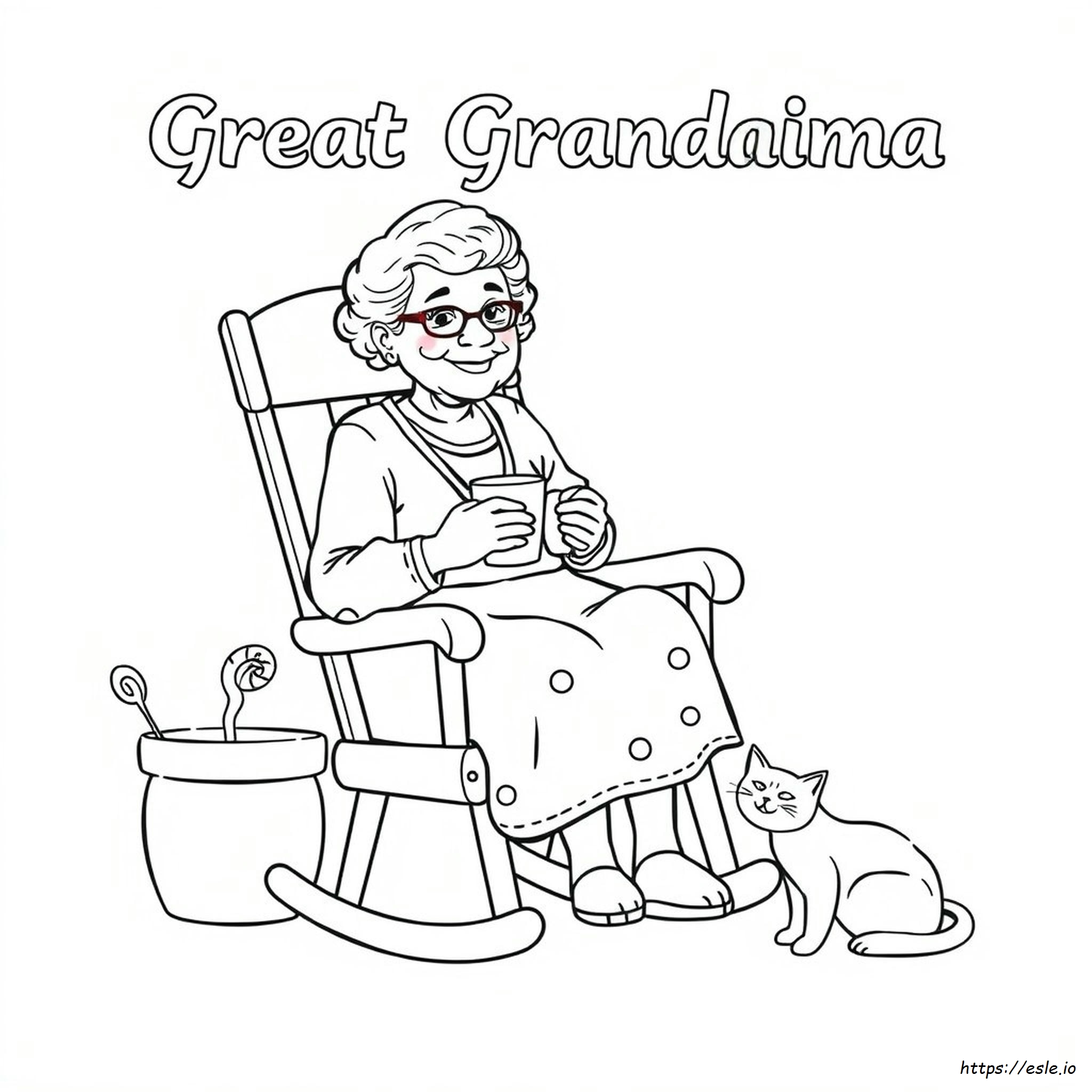 Great Grandma Coloring Page