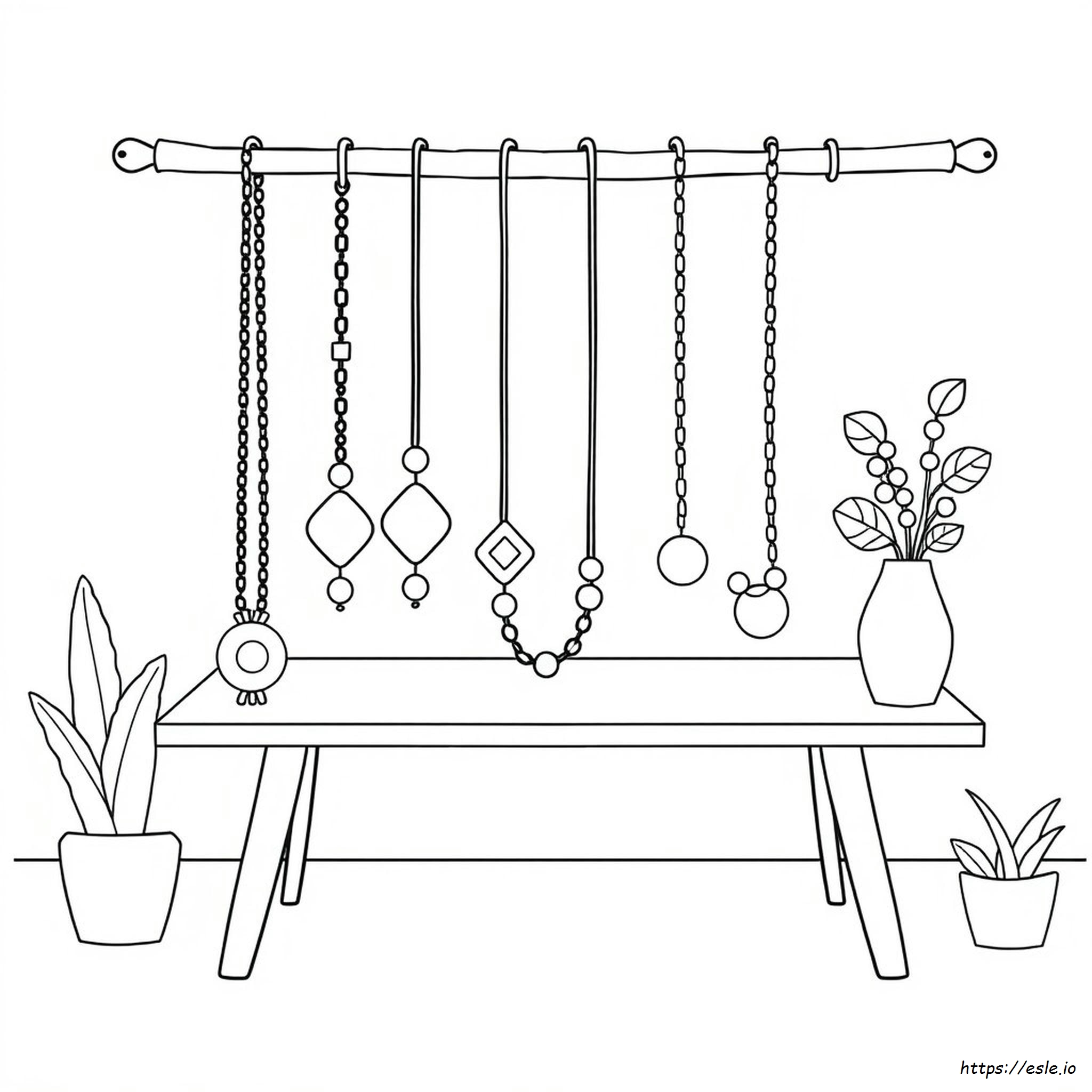Necklace Coloring Page