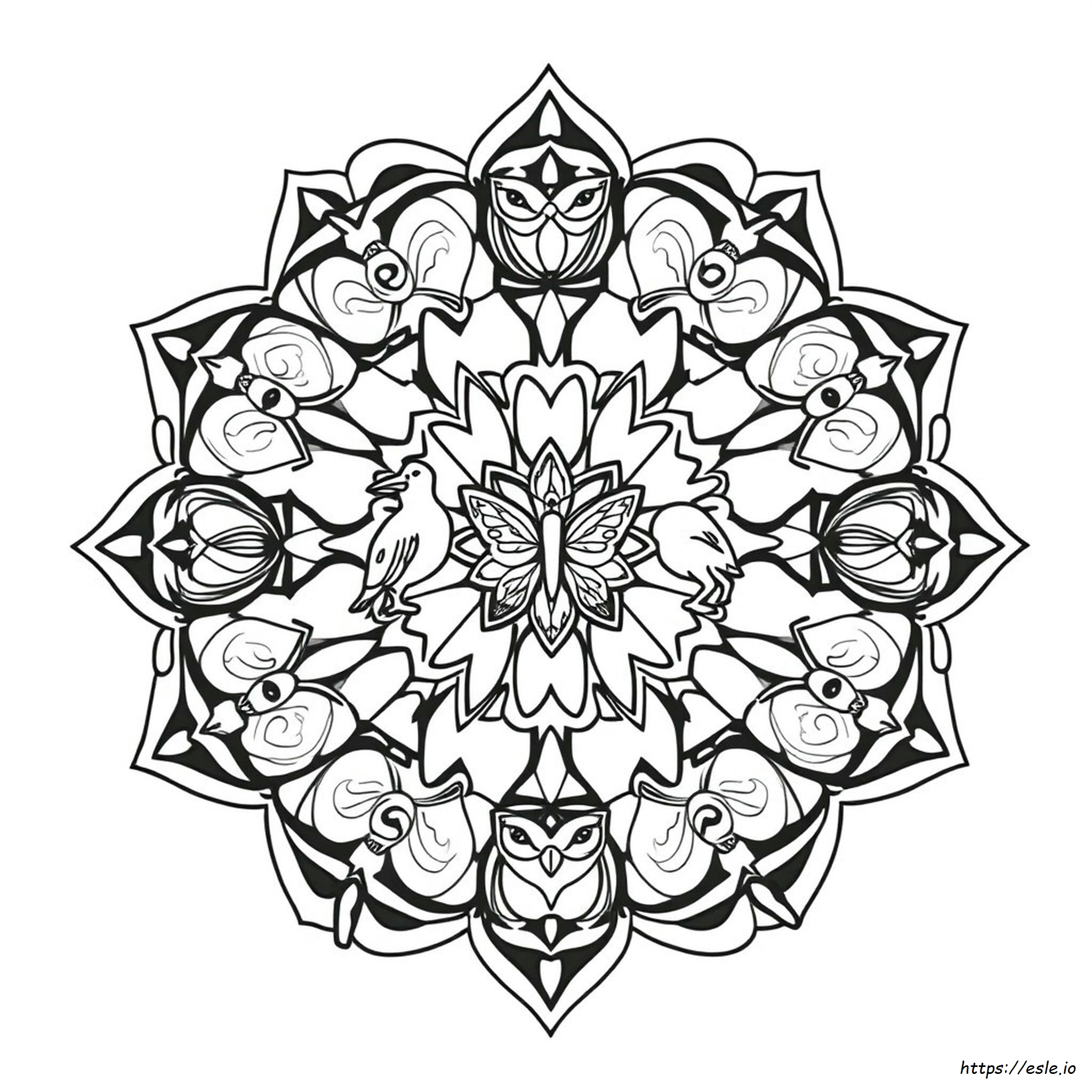 Animal Mandala Coloring Pages Free Printable