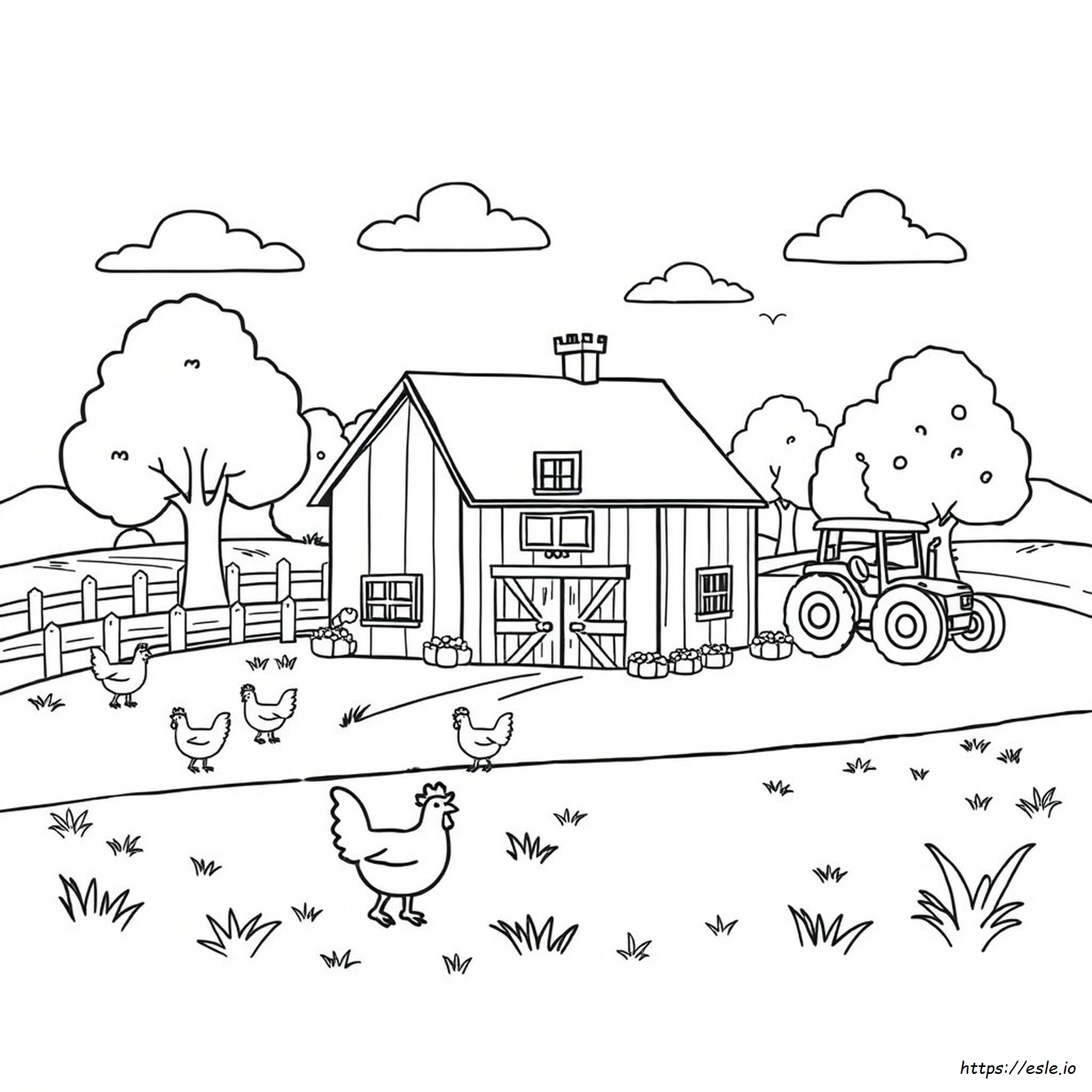 Dibujos Para Colorear De Casa De Campo Imprimibles