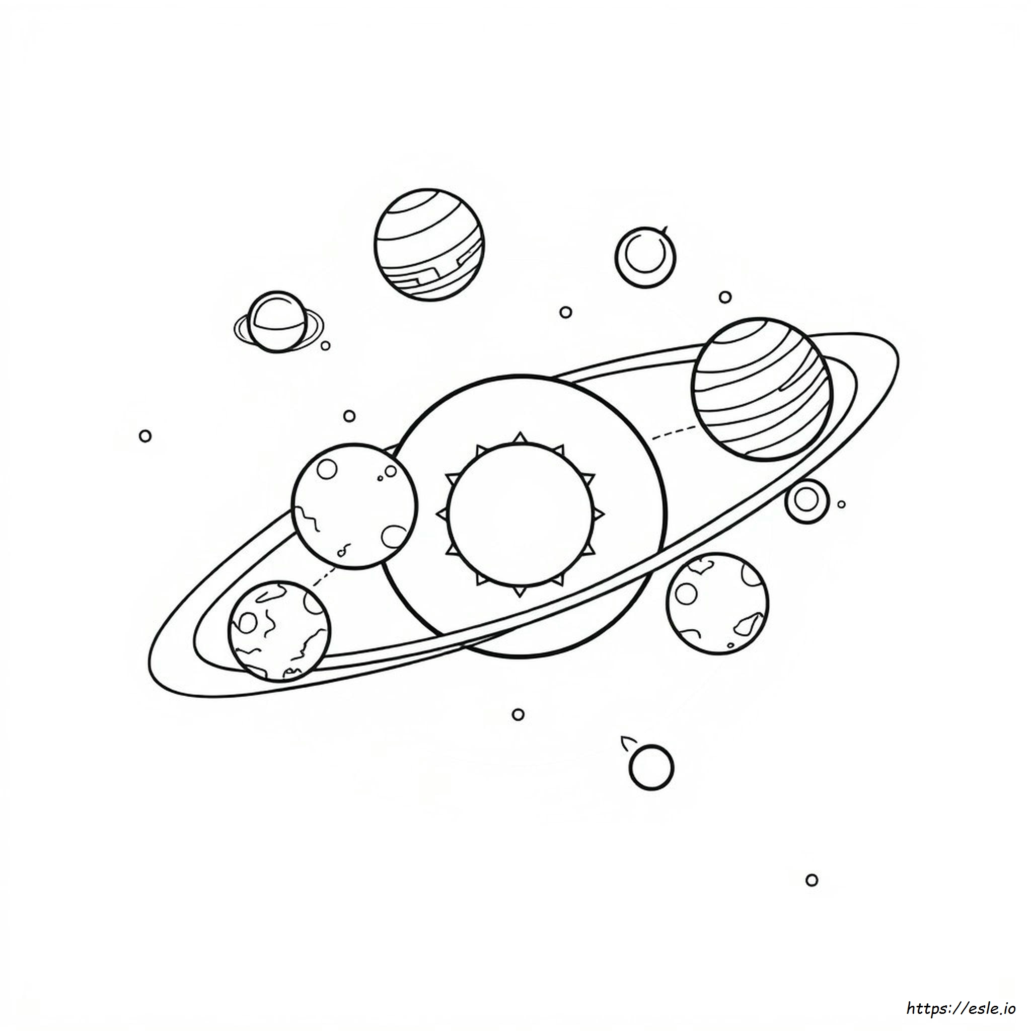Sistema Solare Da Colorare Per Bambini
