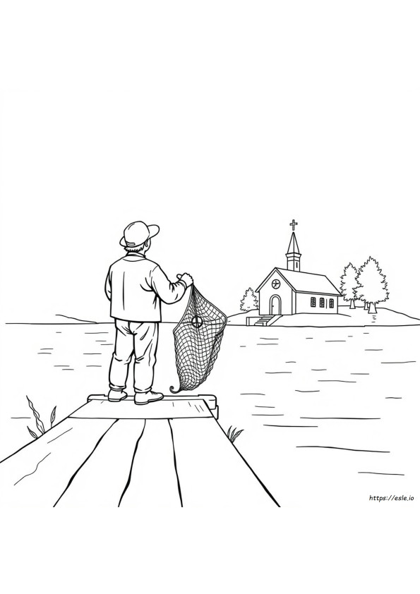 漁師のぬりえ（LDS）