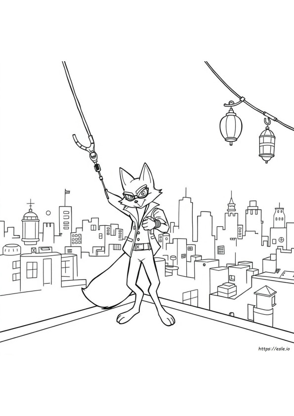 Sly Cooper Coloring Pages