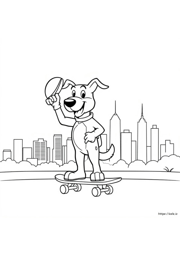 Halaman Mewarnai Dog Man Lil Petey