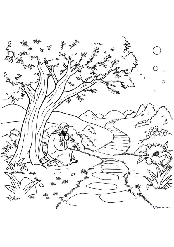Gethsemane Coloring Page