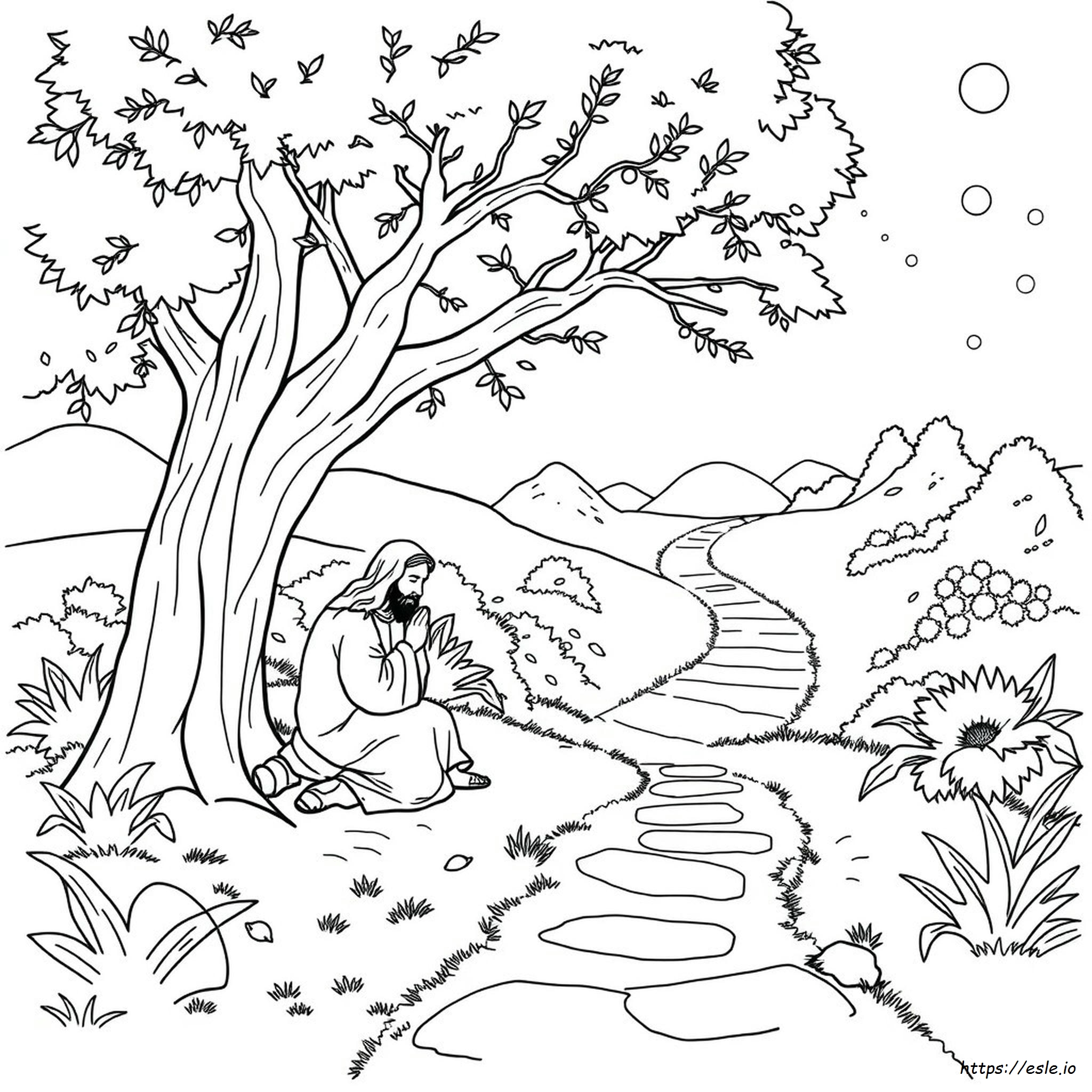 Coloriage Gethsémani