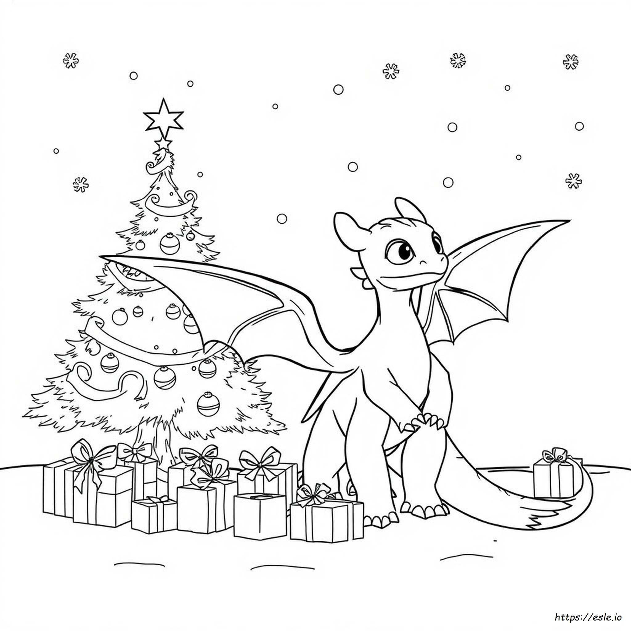 How To Train Your Dragon Christmas Coloring Pages