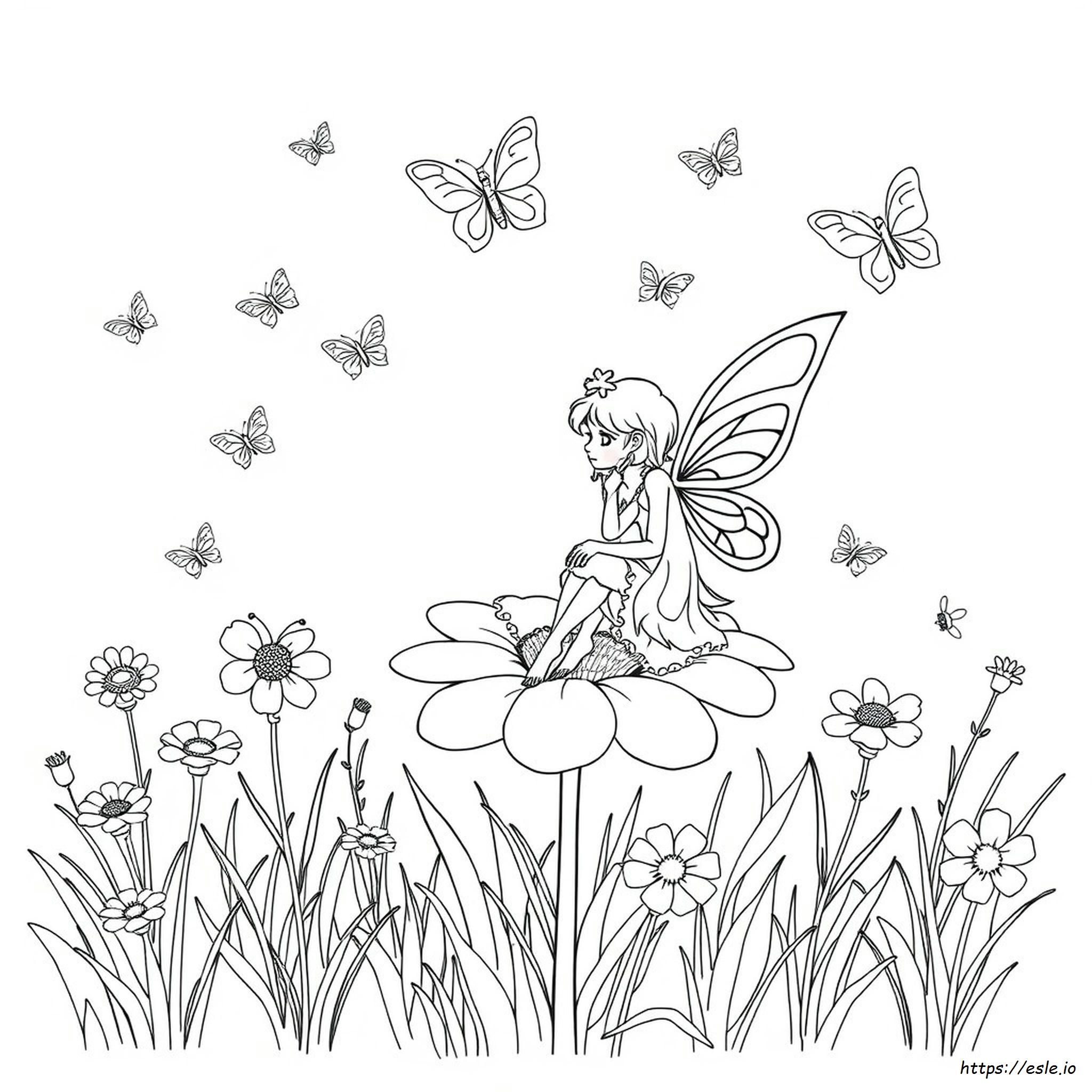 Fairy Coloring Book Pages
