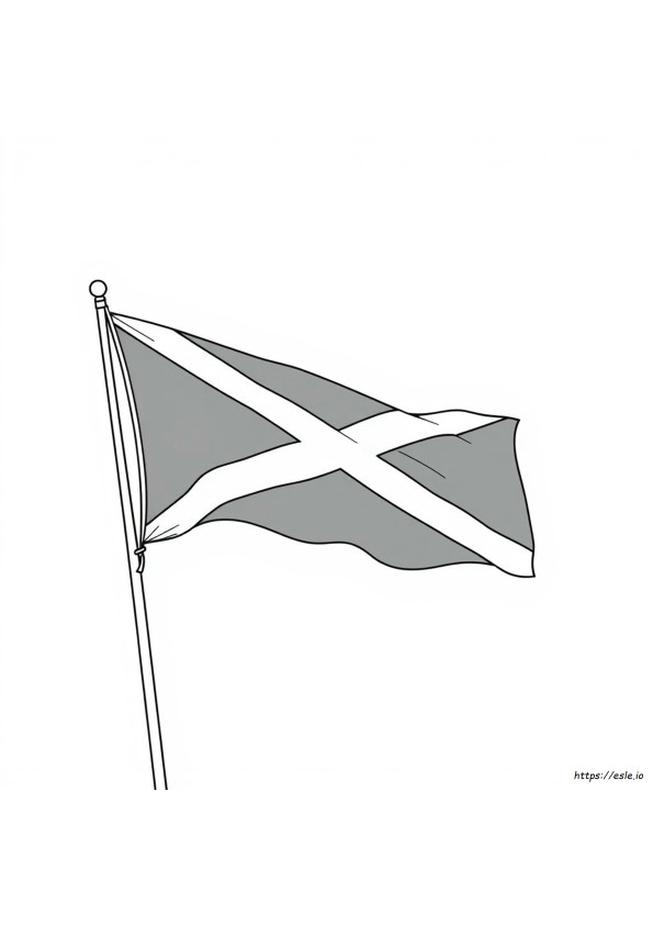Coloriage Drapeau De La Jamaïque À Imprimer