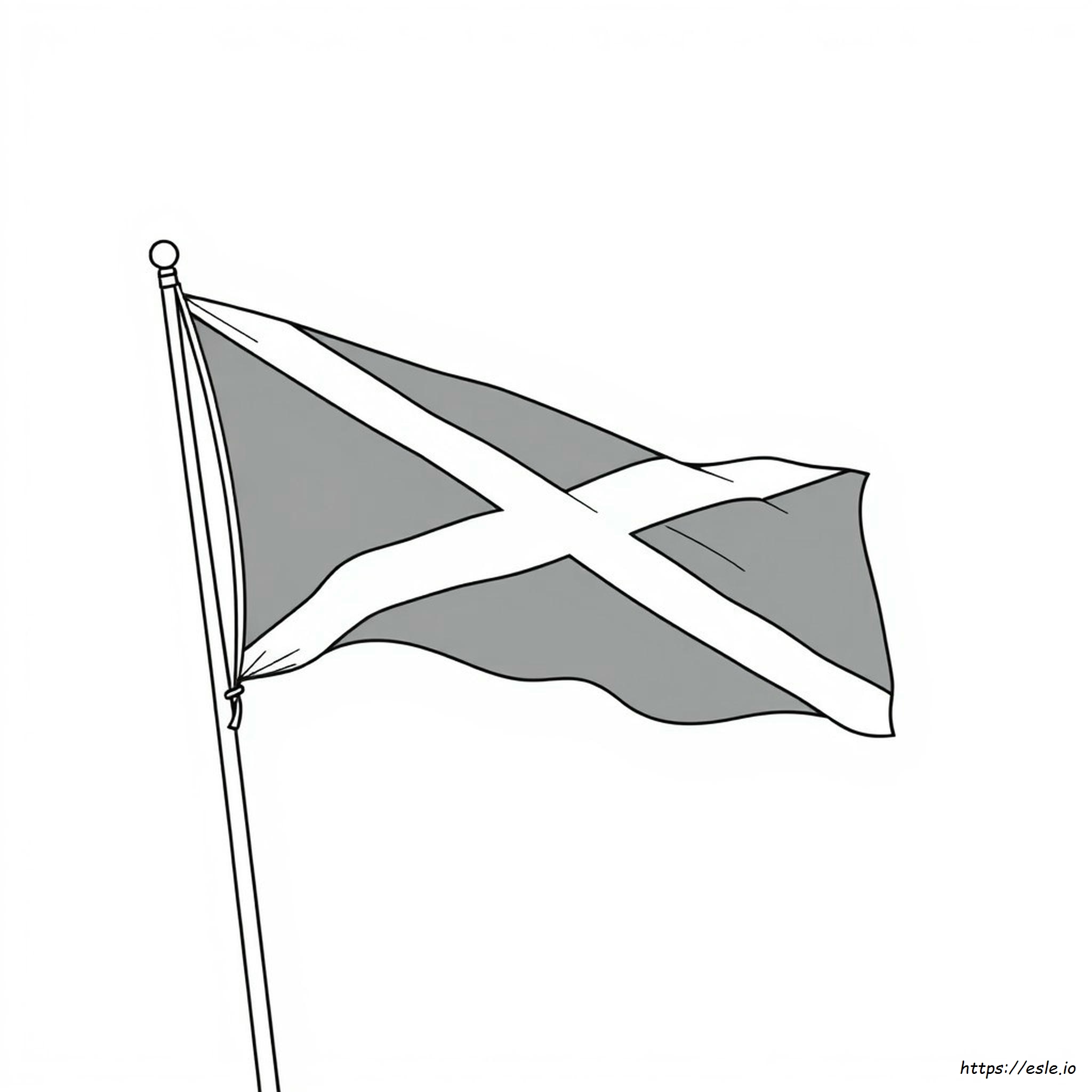Jamaica Flag Coloring Sheet