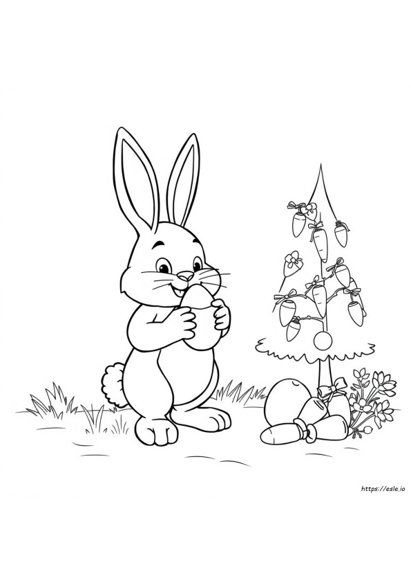 Coloriages Lapin De Pâques À Imprimer Pdf