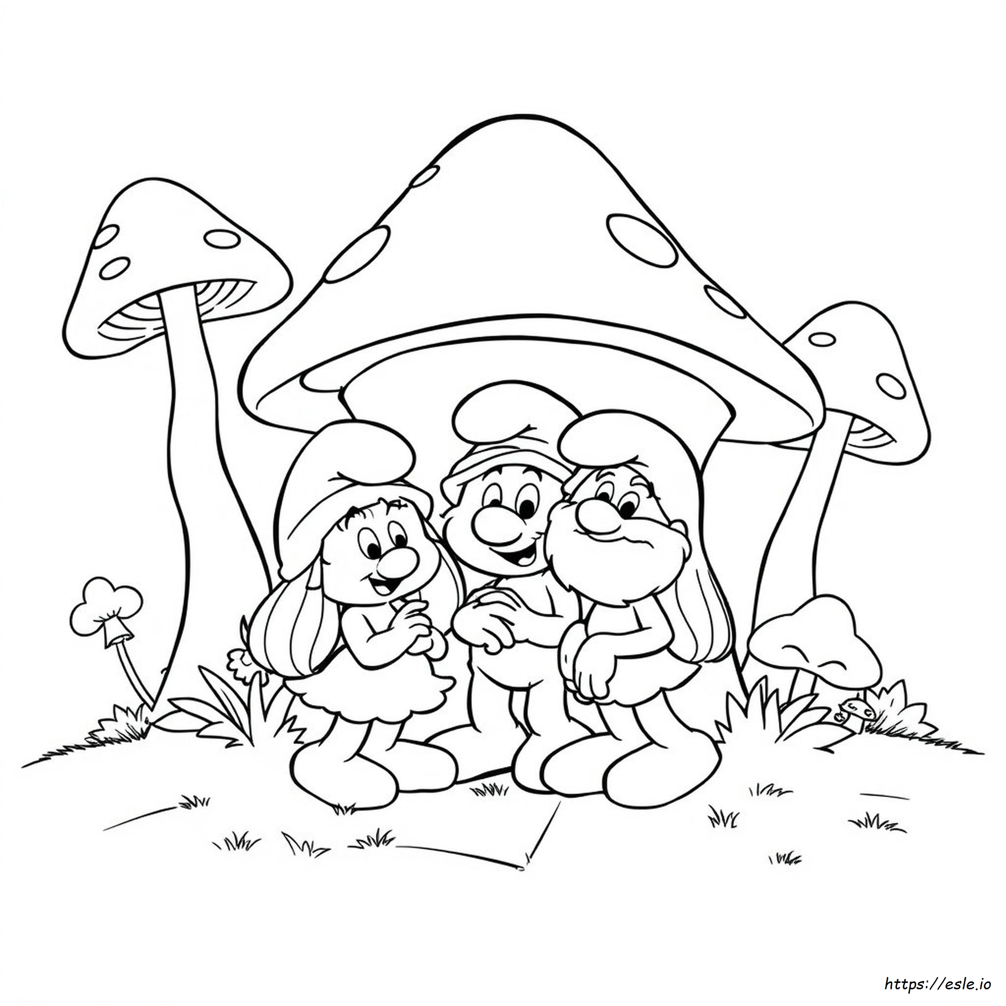 Immagini Dei Puffi Da Colorare