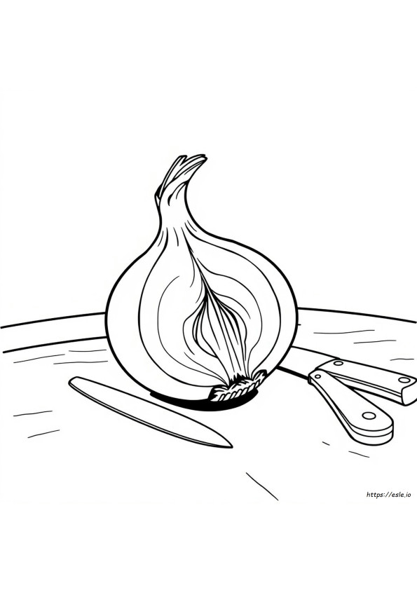 Gambar Mewarnai Bawang
