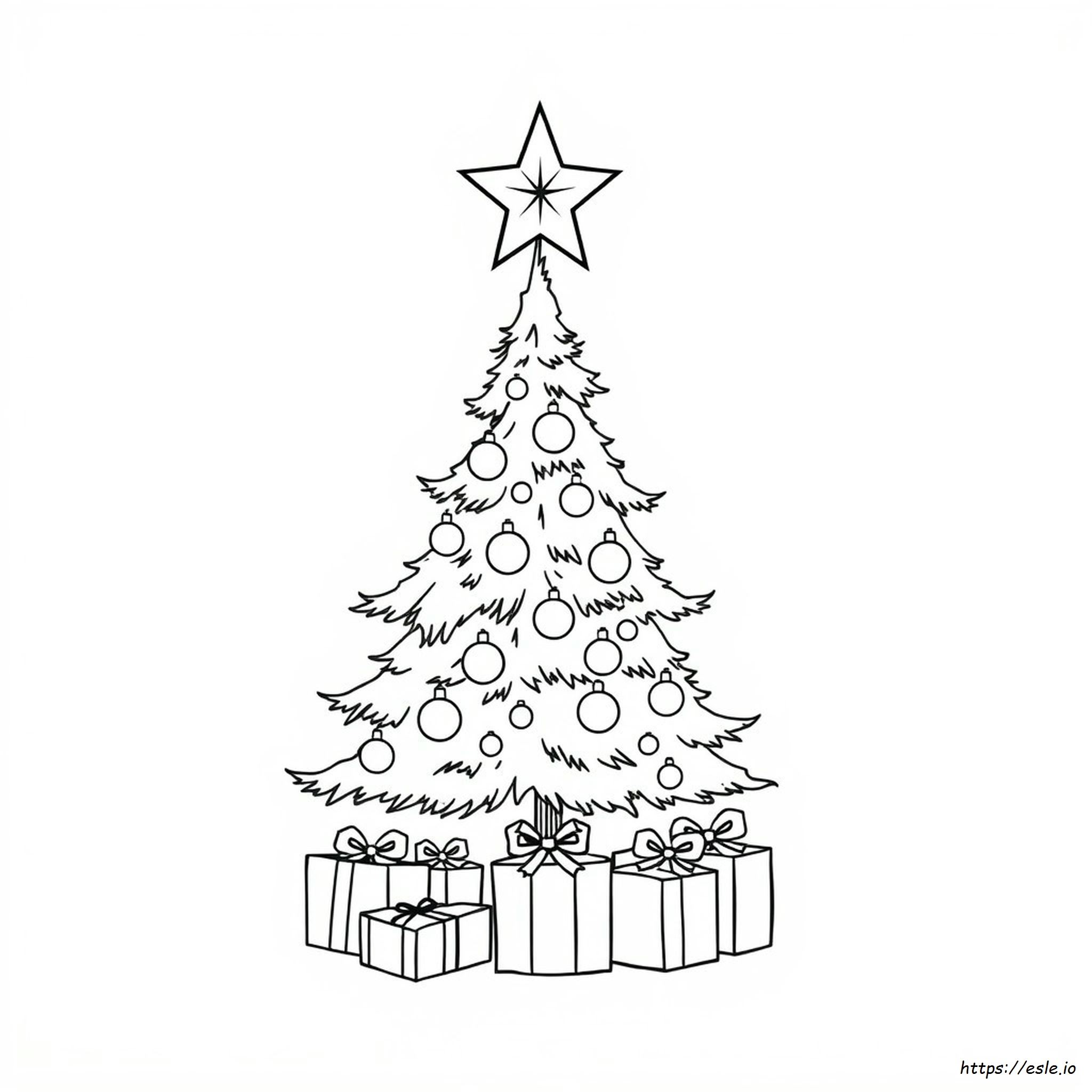 Stella Di Natale Da Colorare.