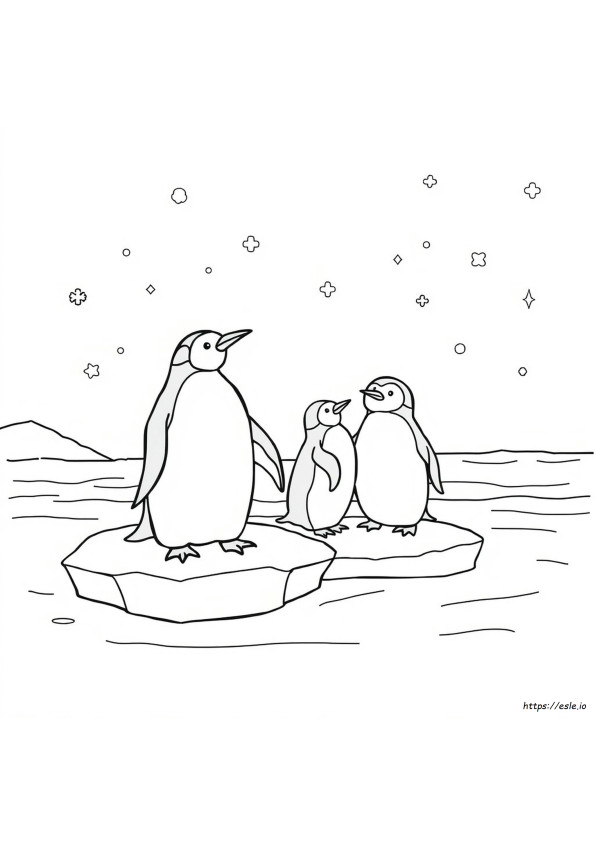 Printable Penguin Coloring