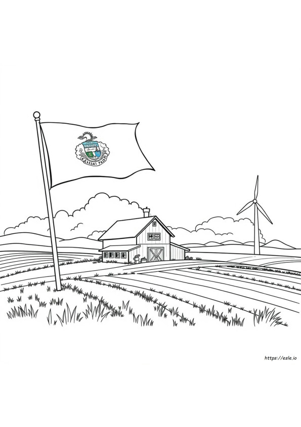 Kansas Day Coloring Pages