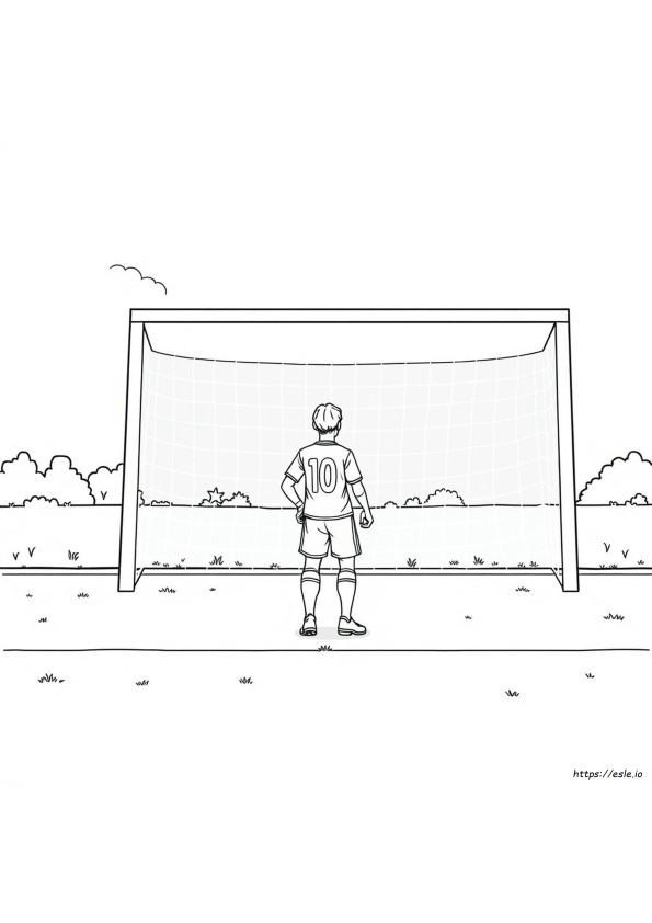 Soccer Goalie Coloring Page