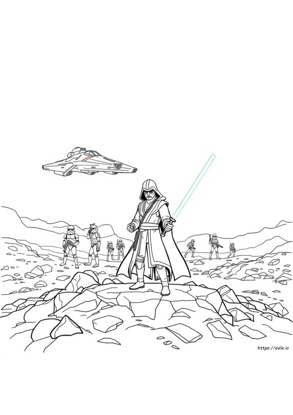 Adult Star Wars Coloring Page