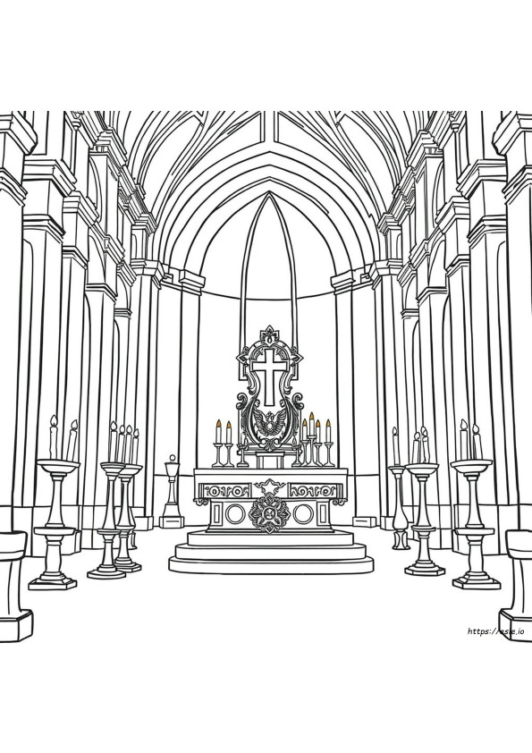 Altar Coloring Page