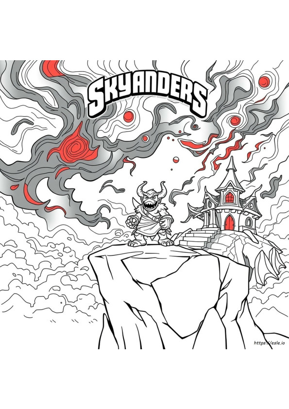 Skylanders Kaos Coloring Pages