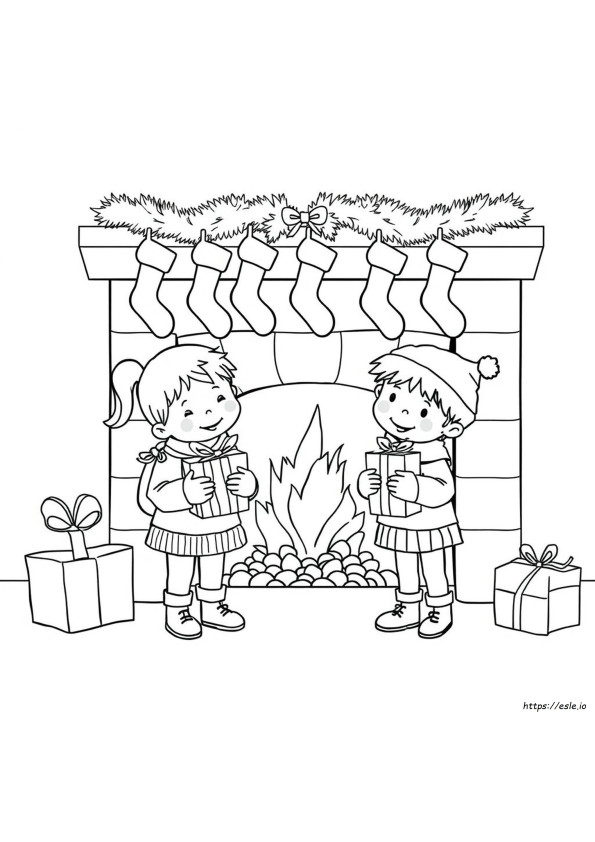 Kids Christmas Coloring Pages Printable Free