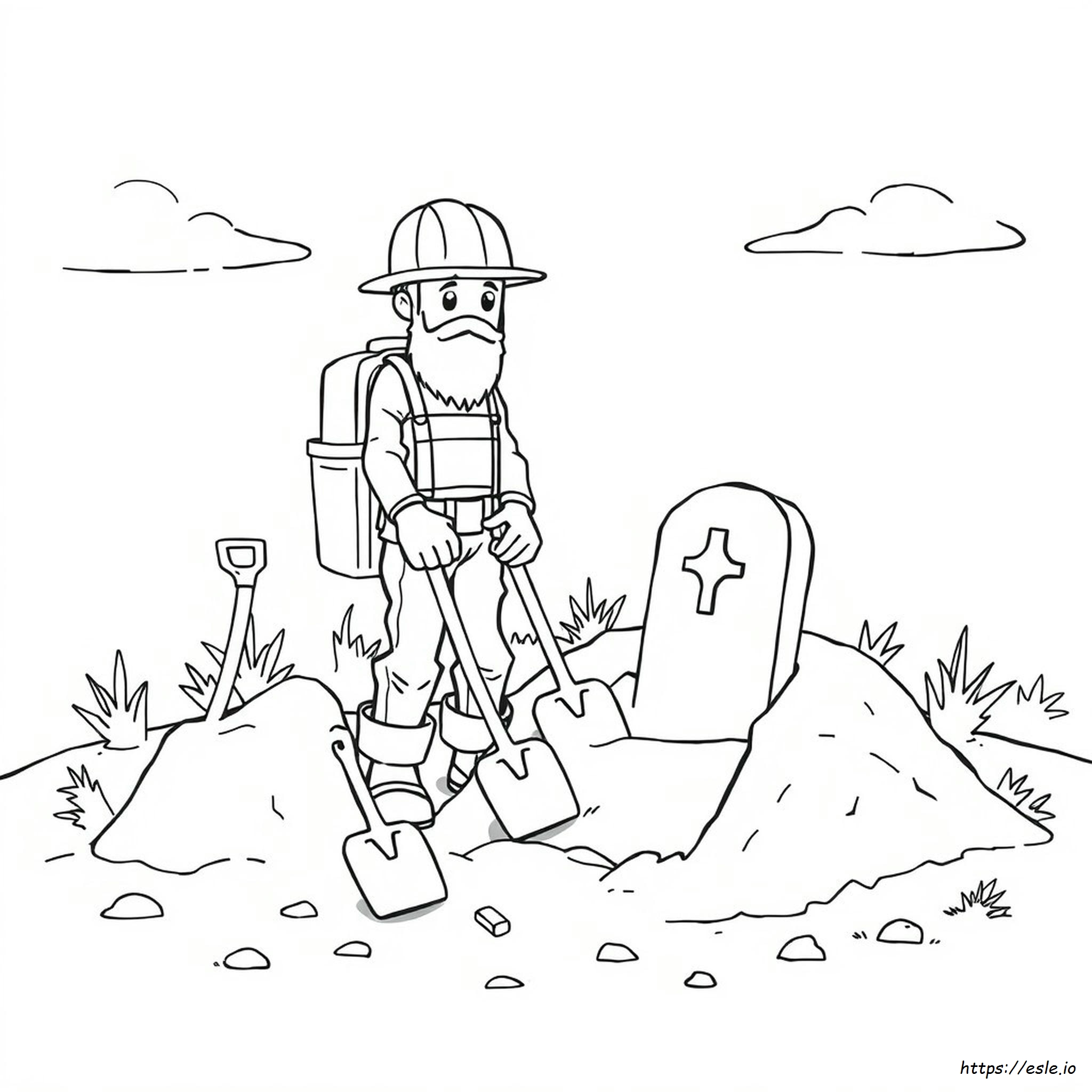 Libro Para Colorear De Grave Digger