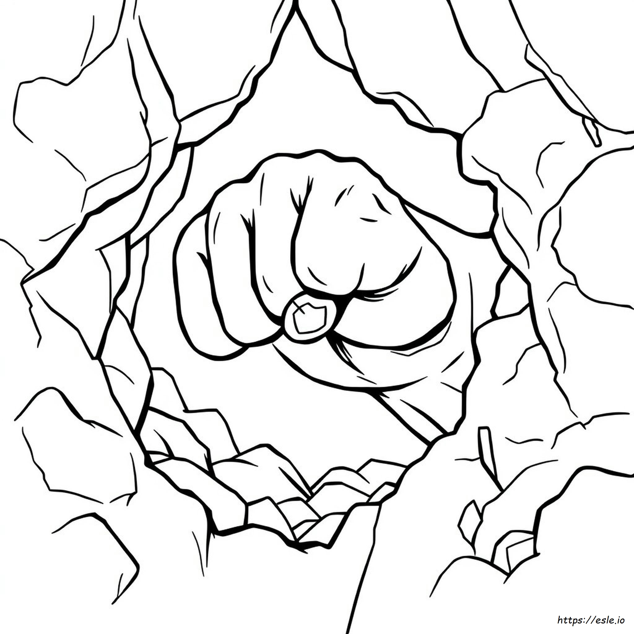 Hulk Fist Coloring Page