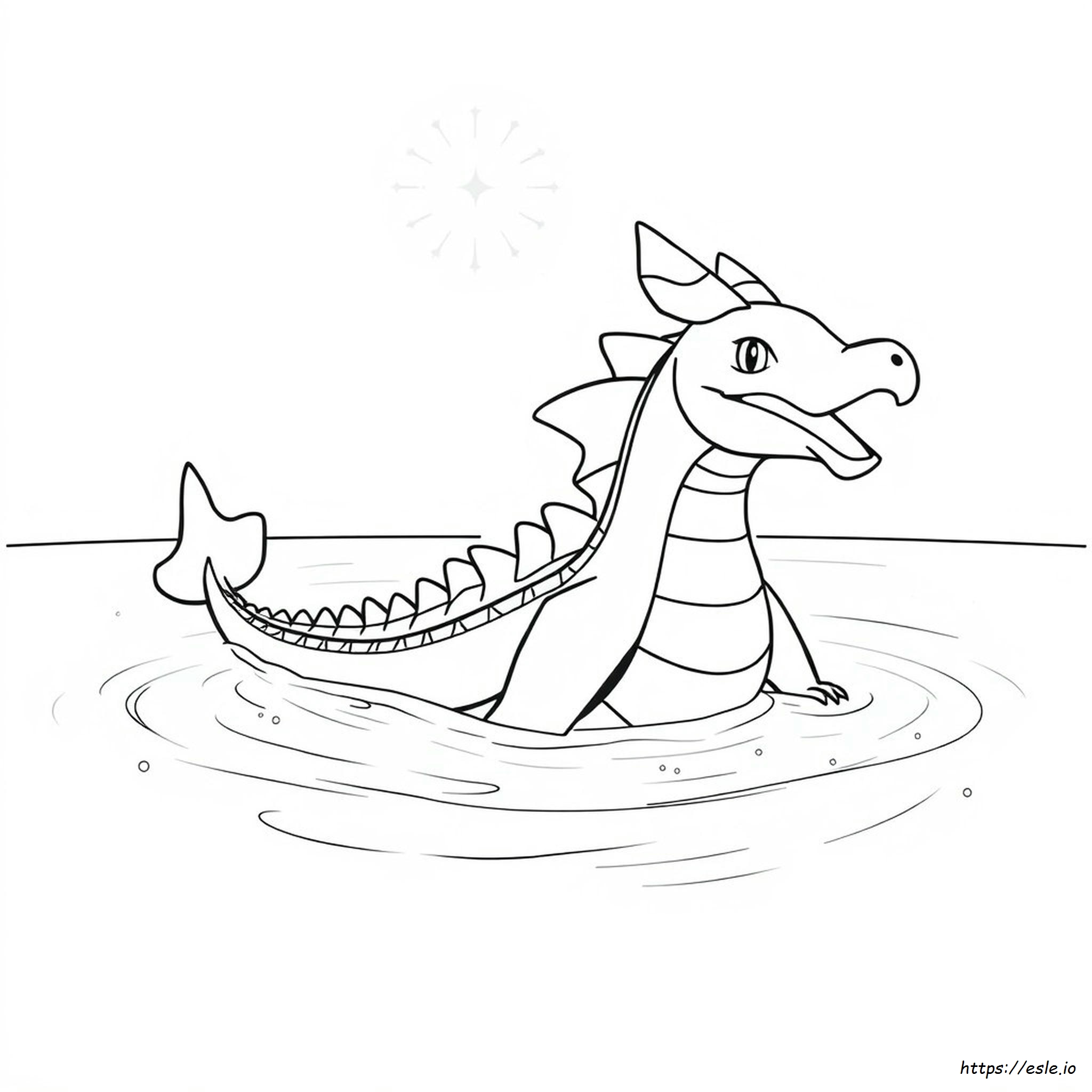 Shiny Gyarados Coloring Page