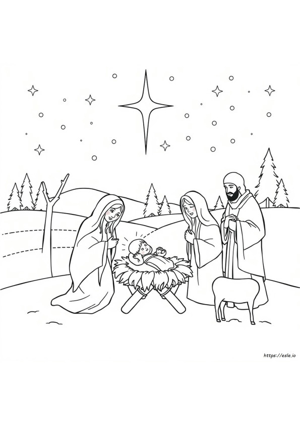 Christmas Bible Coloring Pages