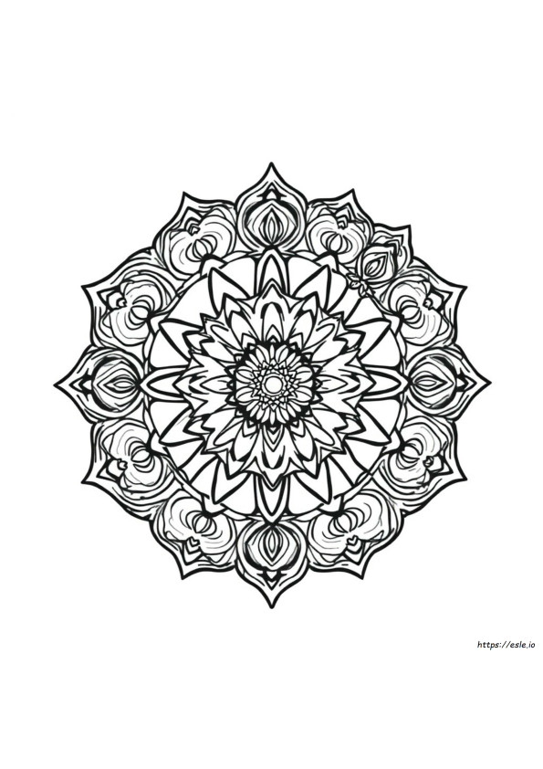 Adult Coloring Pages Printable Mandala